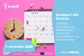 Struktur i din StartUp – Overblik, planlægning, eksekvering i praksis for iværksættere og selvstændige